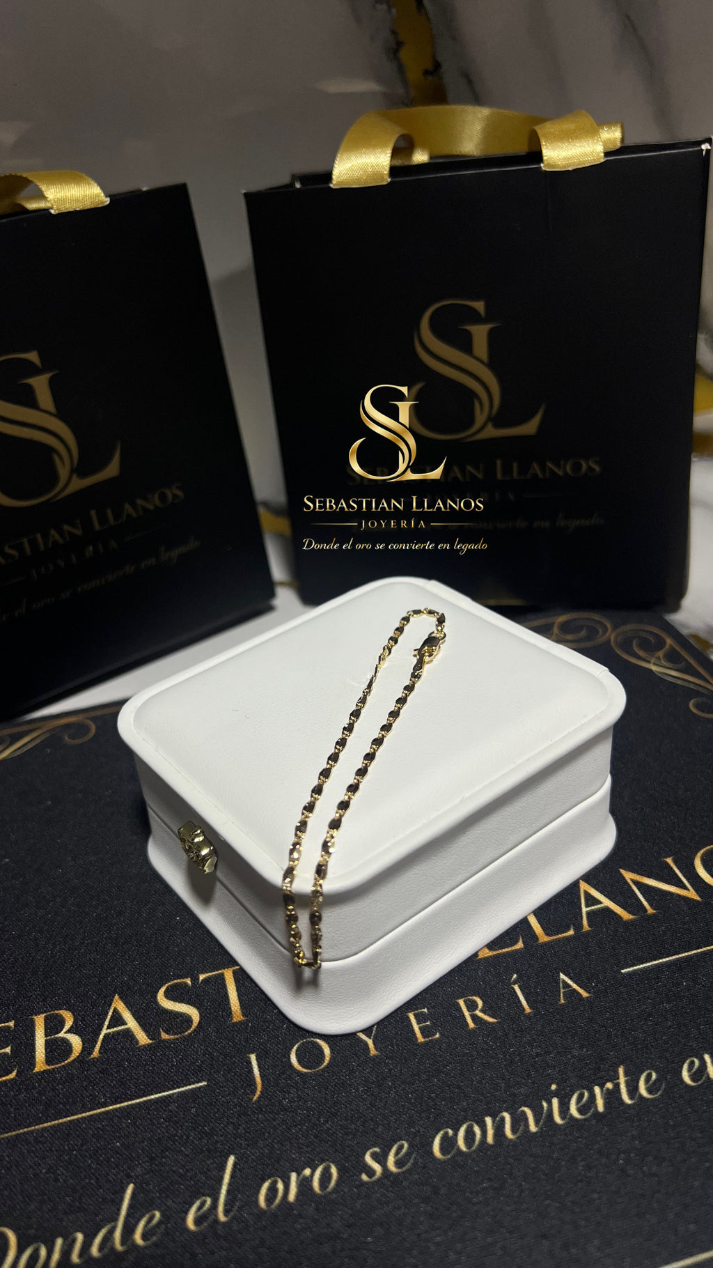 Pulsera eslabones lisos