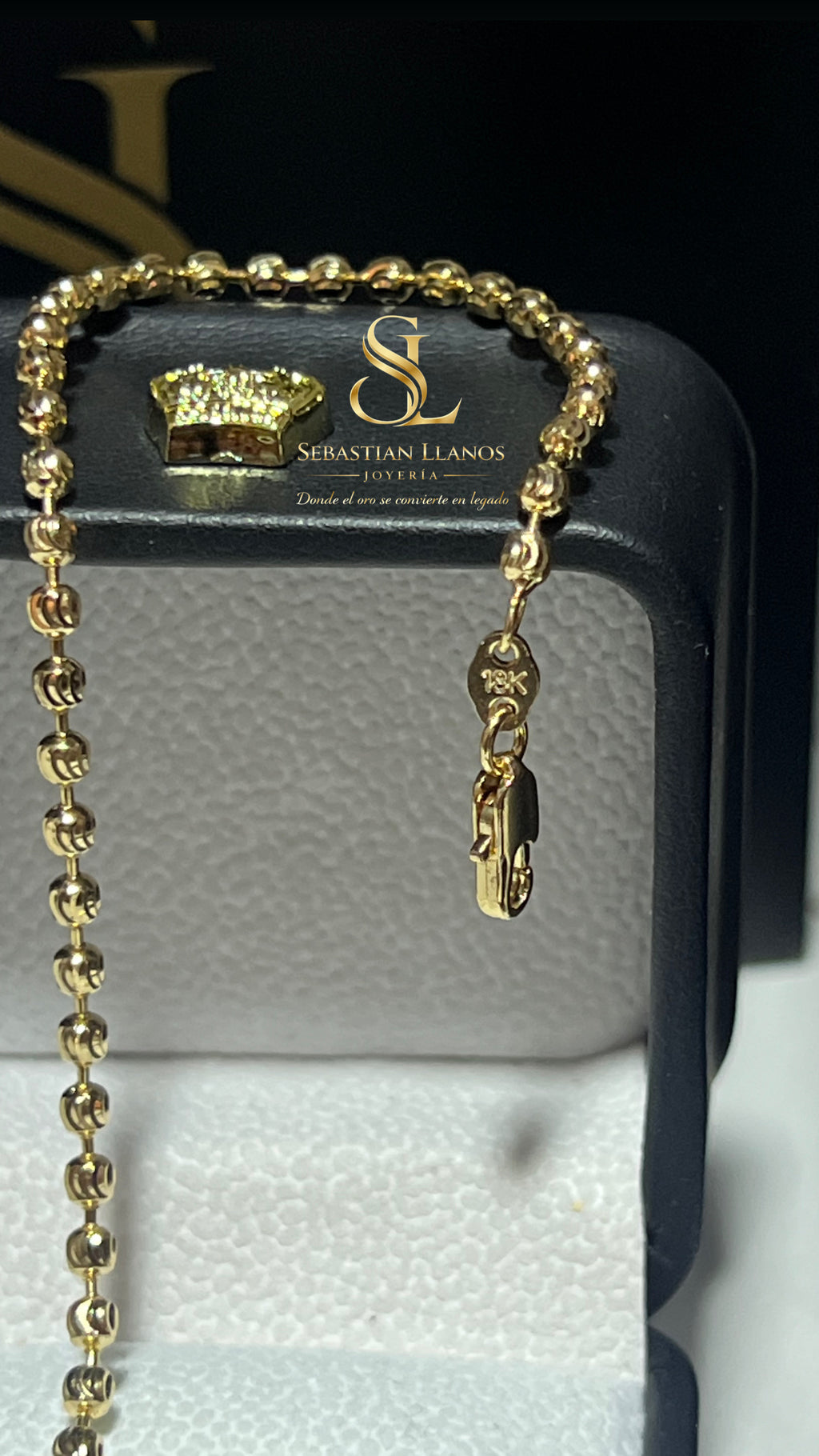 Pulsera Militar diamantada 20.5 CM